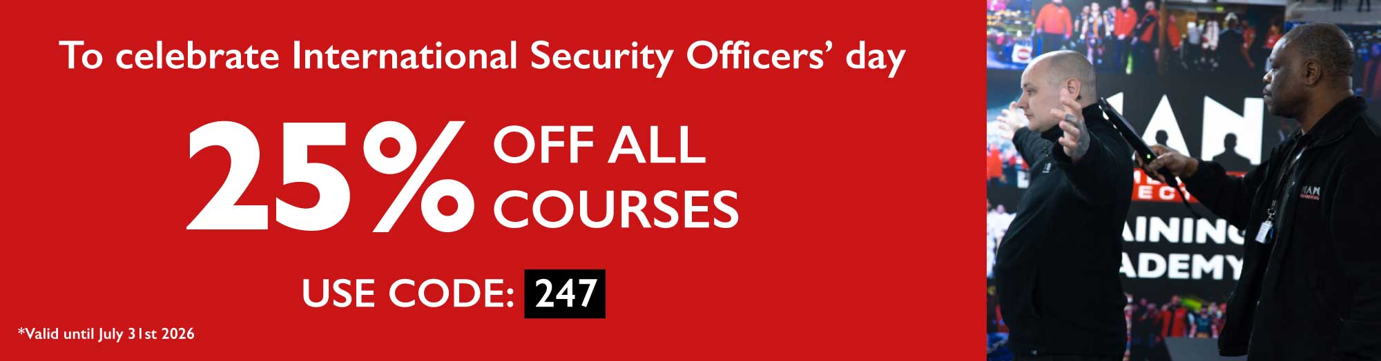25% Off all courses at MAN Commercial Training Academy